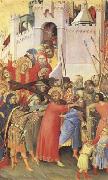 Simone Martini The Road to Calvary (mk08) oil on canvas